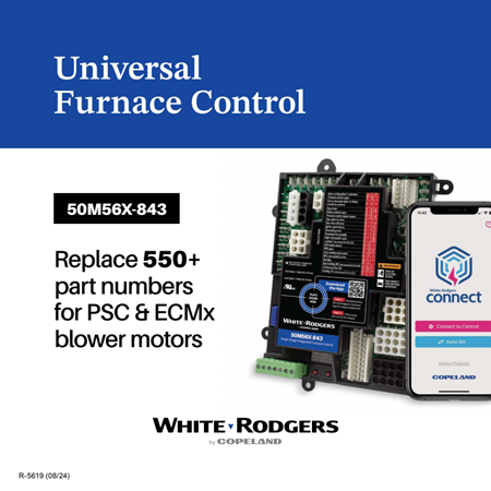 50M56X-843 Universal Furnace Control Shelf Talker