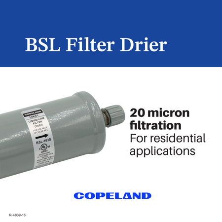 BSL Filter Drier Shelf Talker