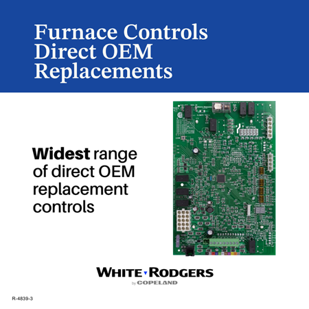 Direct OEM Replacement Furnace Controls Shelf Talker