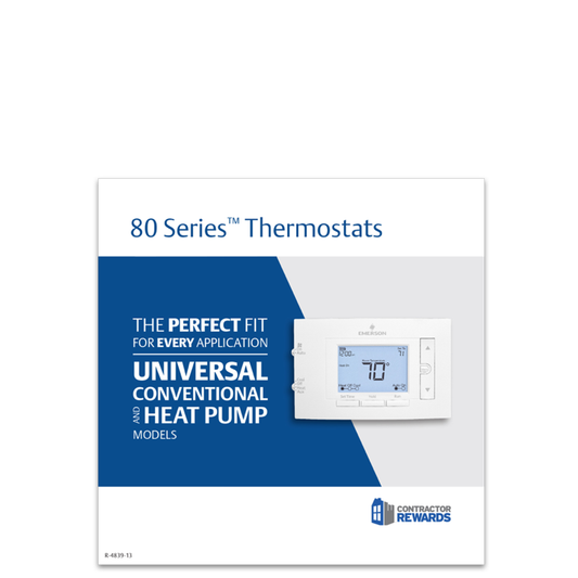 80 Series Thermostat Shelf Talker