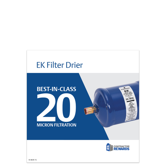 EK Filter Drier Shelf Talker