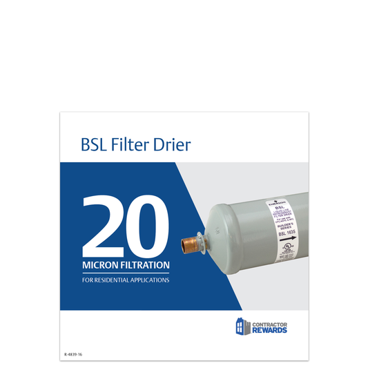 BSL Filter Drier Shelf Talker