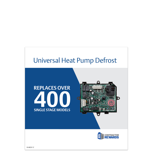 Heat Pump Defrost Control Shelf Talker