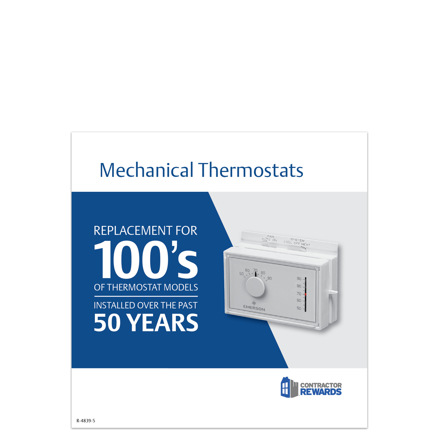 Mechanical Thermostat Shelf Talker