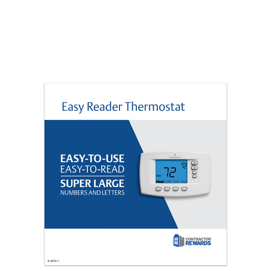 Easy Reader Thermostat Shelf Talker