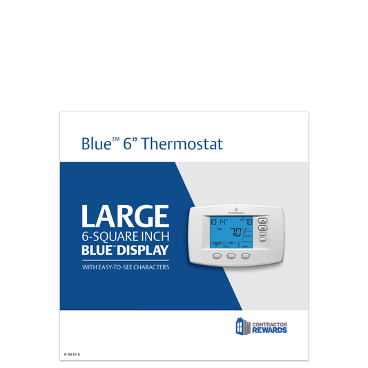Blue™ 6" Thermostat Shelf Talker